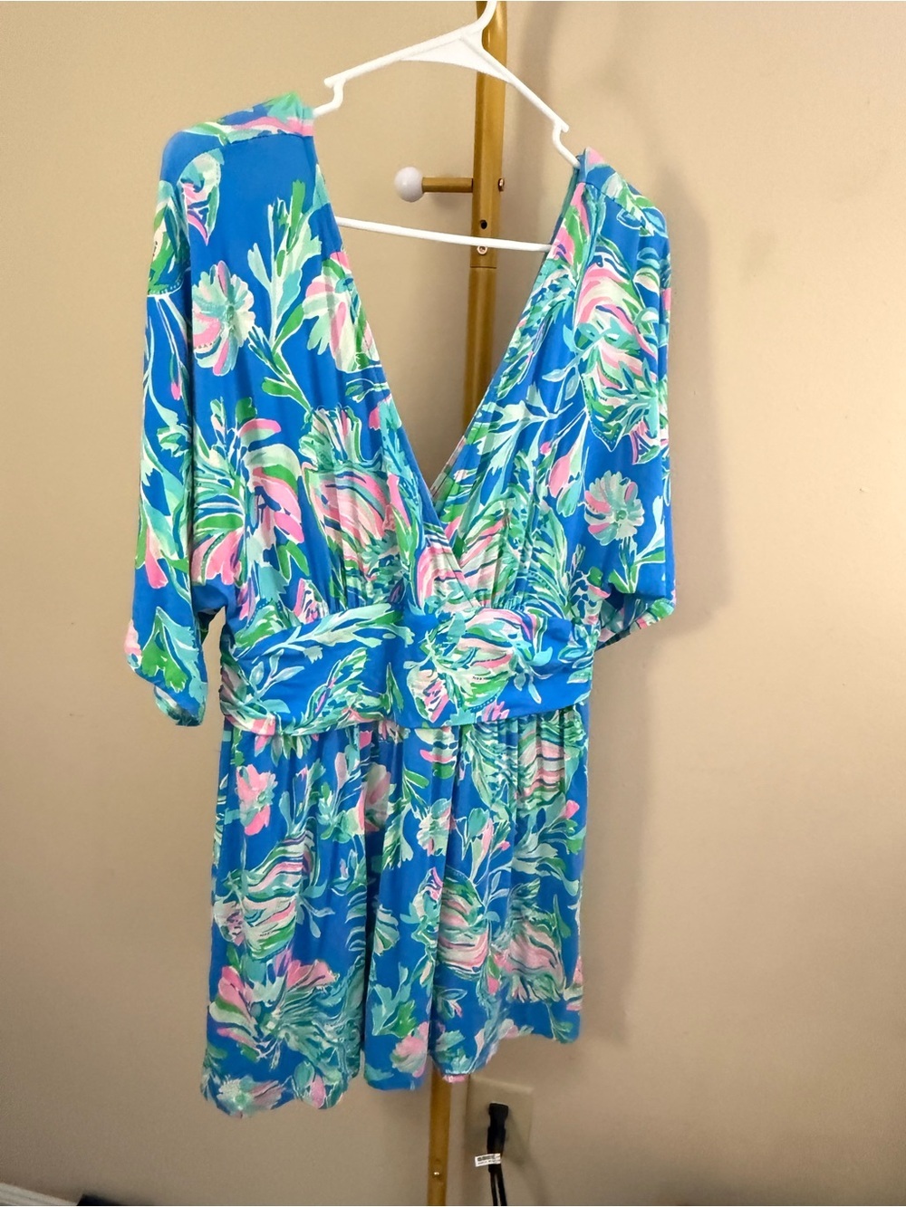 Lilly Pulitzer Pargi Wrap Romper Women’s L - Picture 1 of 7